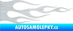 Samolepka Plameny 090 škrábaný hliník