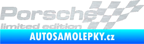 Samolepka Porsche limited edition pravá škrábaný hliník