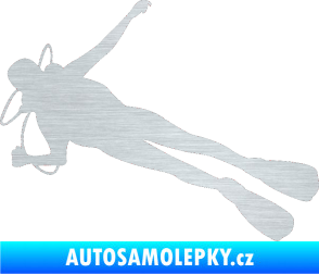 Samolepka Potápěč 004 levá škrábaný hliník