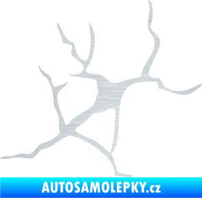 Samolepka Prasklina 004 škrábaný hliník