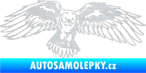 Samolepka Predators 077 pravá sova škrábaný hliník