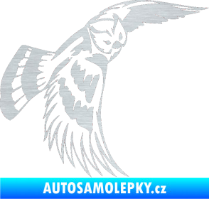 Samolepka Predators 081 pravá sova škrábaný hliník