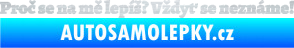 Samolepka Proč se na mě lepíš? Vždyť se neznáme! 002 škrábaný hliník