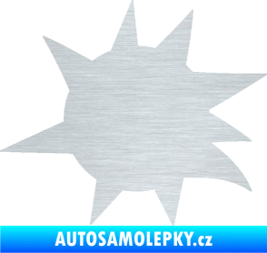 Samolepka Průstřel 004 levá škrábaný hliník