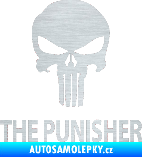 Samolepka Punisher 002 s nápisem škrábaný hliník