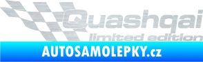 Samolepka Quashqai limited edition levá škrábaný hliník