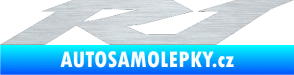 Samolepka R1 001 škrábaný hliník