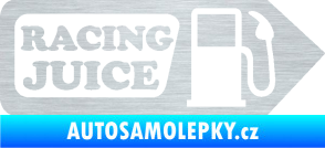 Samolepka Racing juice symbol tankování škrábaný hliník