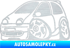 Samolepka Renault Twingo karikatura levá škrábaný hliník