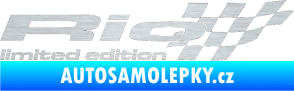 Samolepka Rio limited edition pravá škrábaný hliník