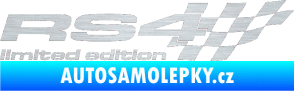 Samolepka RS4 limited edition pravá škrábaný hliník