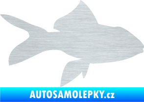 Samolepka Ryba 002 pravá škrábaný hliník