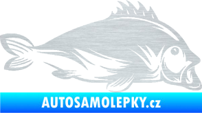 Samolepka Ryba 003 pravá škrábaný hliník