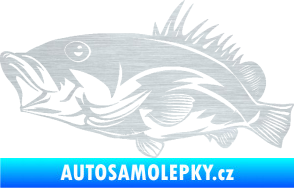 Samolepka Ryba 004 levá škrábaný hliník