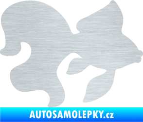 Samolepka Ryba 019 pravá závojnatka škrábaný hliník