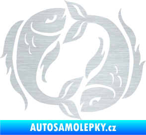 Samolepka Ryby 005 škrábaný hliník