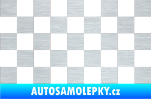 Samolepka Šachovnice 001 škrábaný hliník