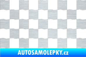 Samolepka Šachovnice 003 škrábaný hliník
