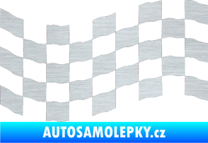 Samolepka Šachovnice 007 škrábaný hliník
