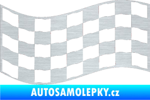 Samolepka Šachovnice 011 škrábaný hliník