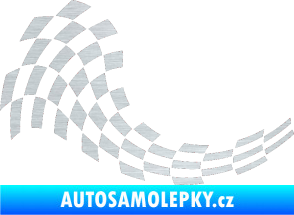 Samolepka Šachovnice 027 škrábaný hliník