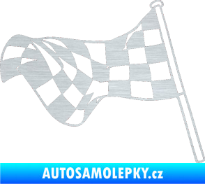 Samolepka Šachovnice 052 škrábaný hliník