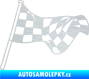 Samolepka Šachovnice 053 škrábaný hliník