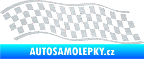 Samolepka Šachovnice 057 škrábaný hliník