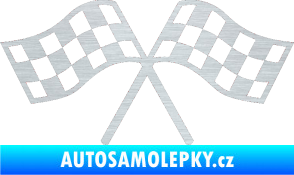 Samolepka Šachovnice 065 škrábaný hliník
