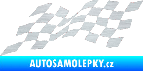 Samolepka Šachovnice 075 škrábaný hliník