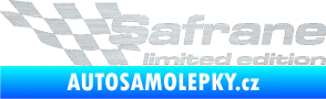 Samolepka Safrane limited edition levá škrábaný hliník
