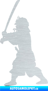 Samolepka Samuraj 001 levá škrábaný hliník