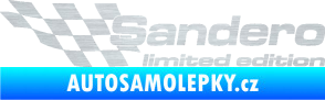 Samolepka Sandero limited edition levá škrábaný hliník