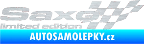 Samolepka Saxo limited edition pravá škrábaný hliník