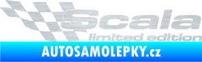 Samolepka Scala limited edition levá škrábaný hliník