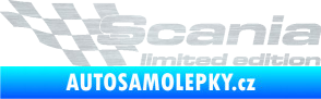 Samolepka Scania limited edition levá škrábaný hliník
