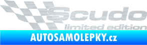 Samolepka Scudo limited edition levá škrábaný hliník