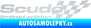 Samolepka Scudo limited edition pravá škrábaný hliník
