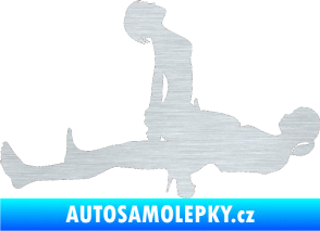 Samolepka Sexy siluety 034 škrábaný hliník