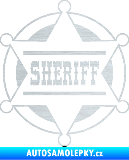 Samolepka Sheriff 004 škrábaný hliník