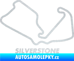 Samolepka Okruh Silverstone 2 škrábaný hliník
