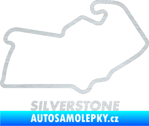 Samolepka Okruh Silverstone škrábaný hliník
