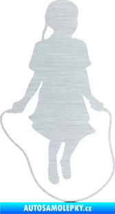 Samolepka Skákání přes švihadlo 004 pravá skipping rope škrábaný hliník