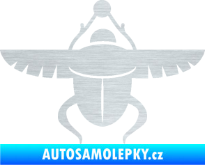 Samolepka Skarab - brouk vruboun 001 egyptský symbol škrábaný hliník