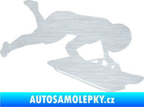 Samolepka Skeleton 002 pravá škrábaný hliník
