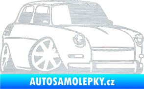 Samolepka Škoda 1000 karikatura pravá škrábaný hliník