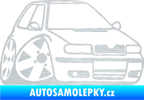 Samolepka Škoda Felicia karikatura pravá škrábaný hliník
