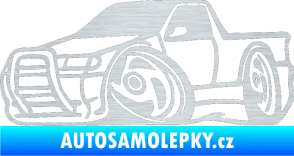 Samolepka Škoda Felicia korba karikatura levá škrábaný hliník