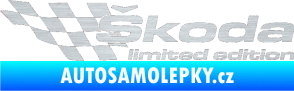 Samolepka Škoda limited edition levá škrábaný hliník