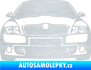 Samolepka Škoda Octavia 2 karikatura  škrábaný hliník